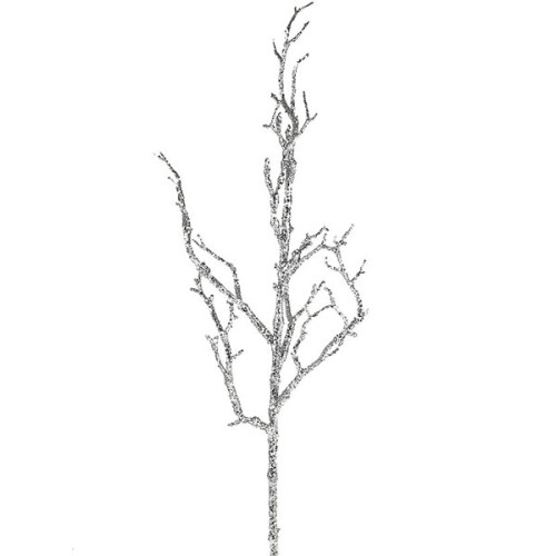 Artificial Twig Branch Silver 58cm Christmas Decorations